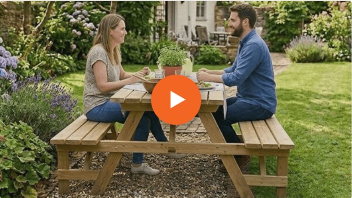 Outdoor bench built from a tested woodworking plan